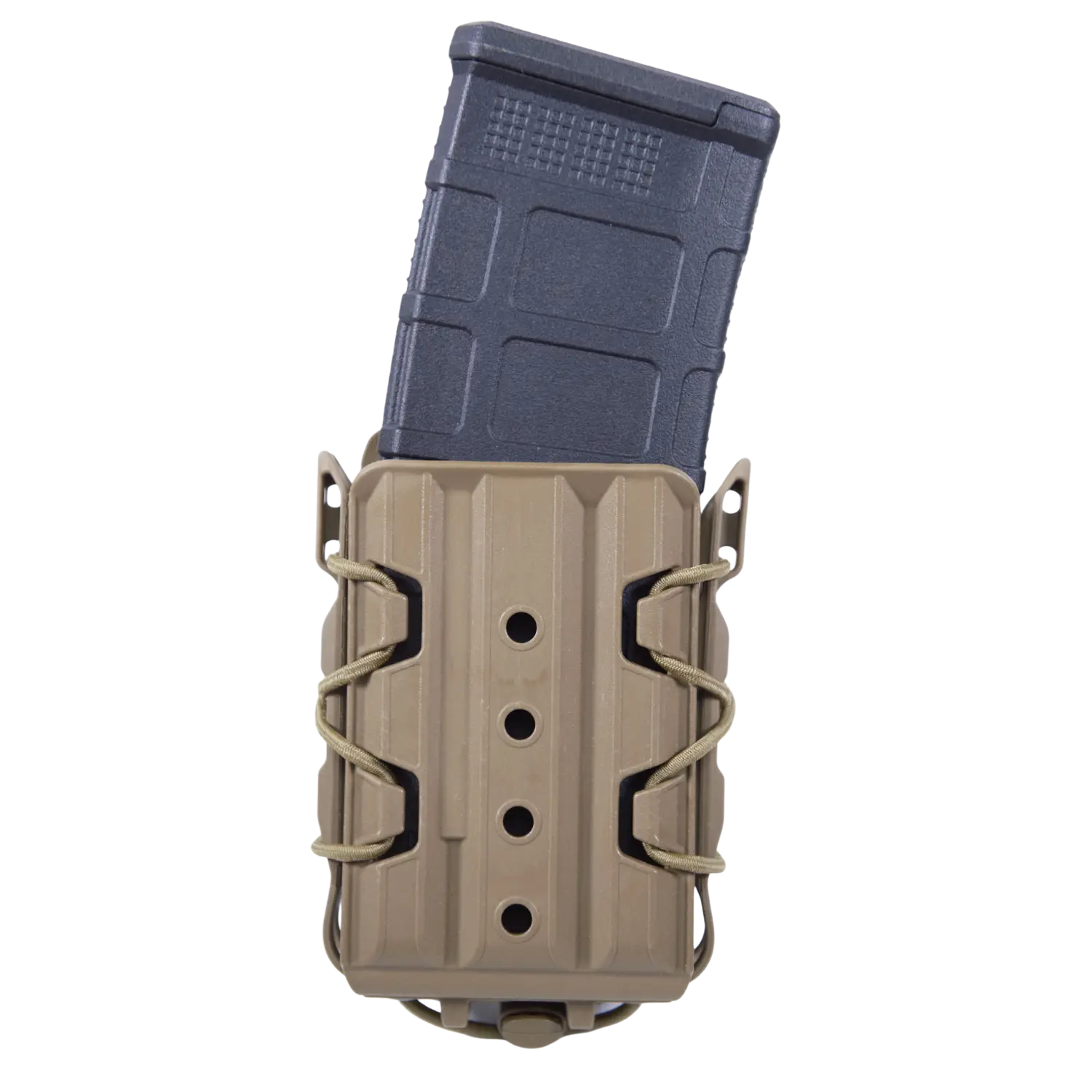 HIGH SPEED GEAR POLY TACO U-MOUNT POLYMER TACO WITH UNIVERSAL MOUNTING CLIP COYOTE BROWN