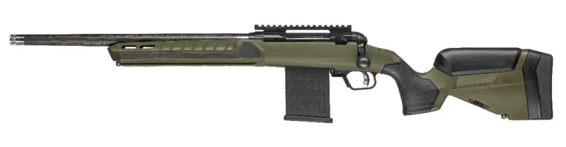 Savage Arms 32940 110 UltraLite Predator 22 ARC 10+1 18" Carbon Fiber Barrel, Arca Rail Forend, Hunter Green AccuStock w/AccuFit V2 Synthetic Stock, Left Hand